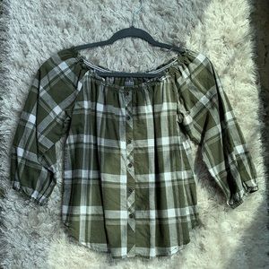 Plaid blouse🌟